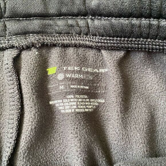Tek Gear warm tek men M pull on joggers w/elastic waist & drawstring grey - Picture 6 of 10
